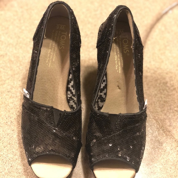 Tom peep toe wedges - Picture 2 of 3